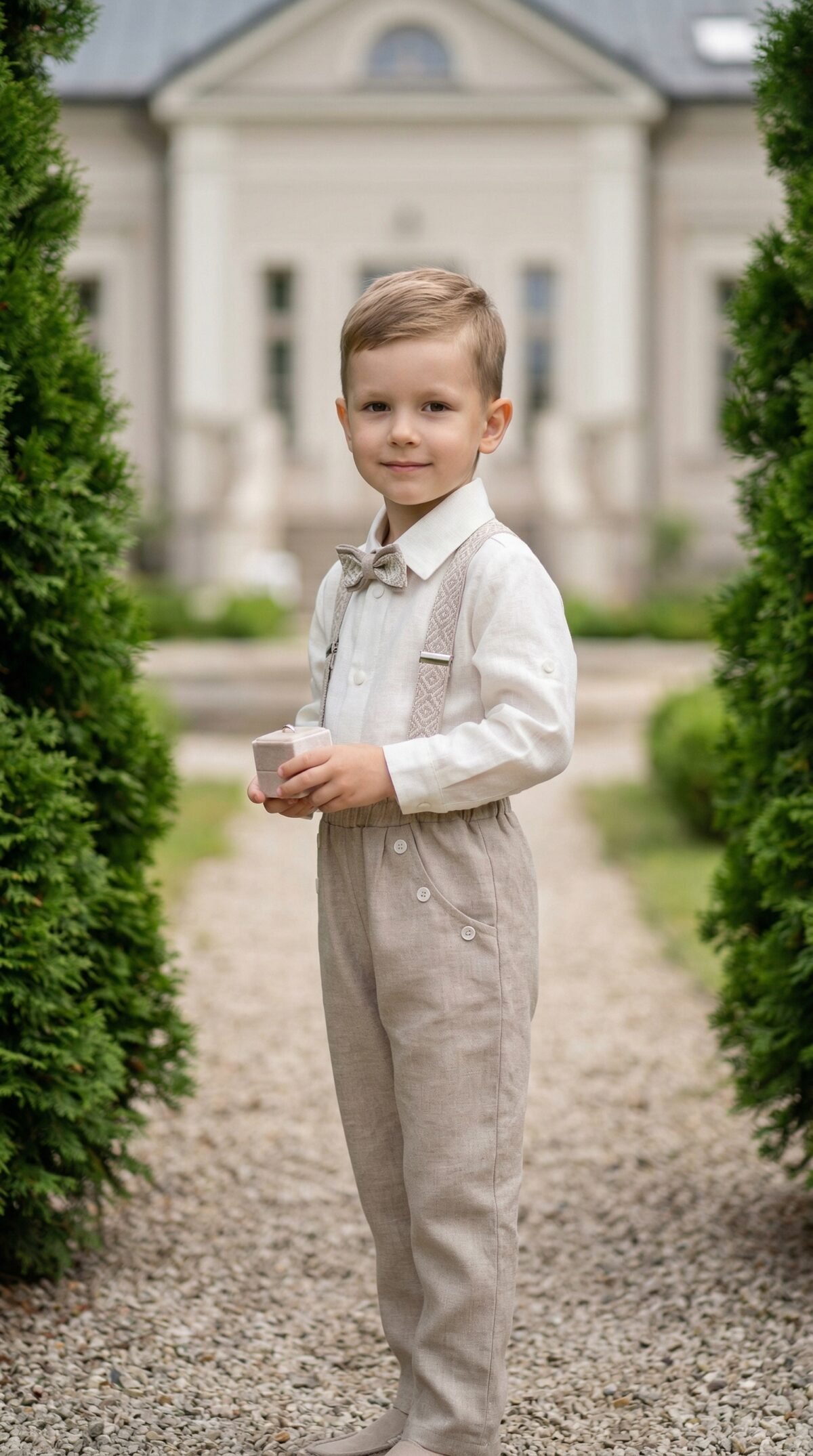 Kostiumėlis su etno petnešomis