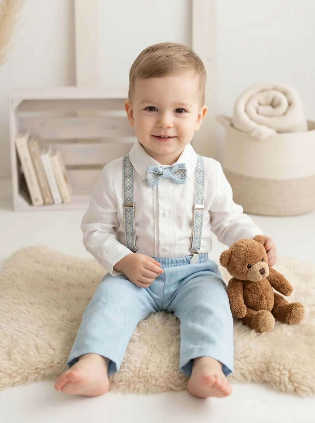 Puošnus lininis kostiumas