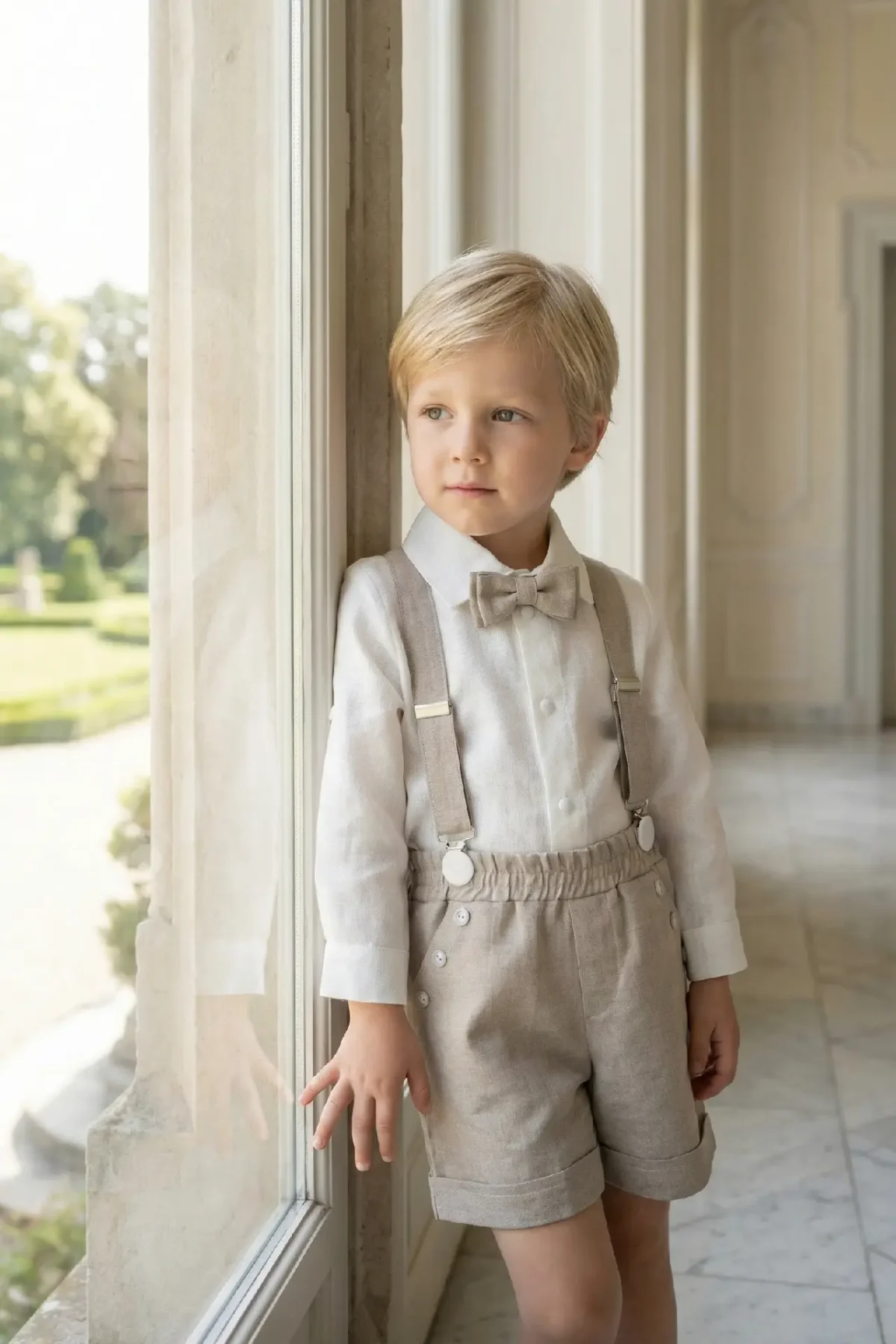 Šviesus kostiumėlis su šortais