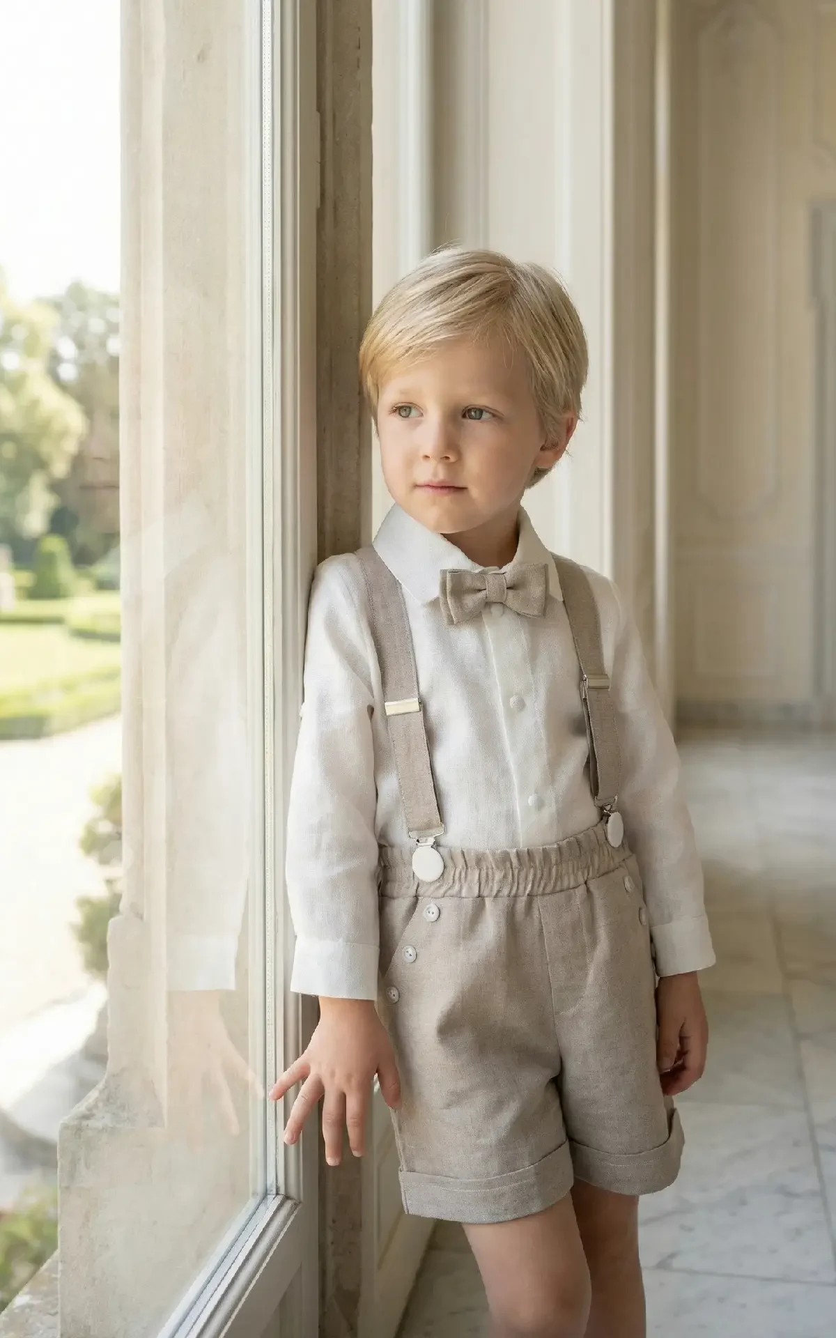 Šviesus kostiumėlis su šortais