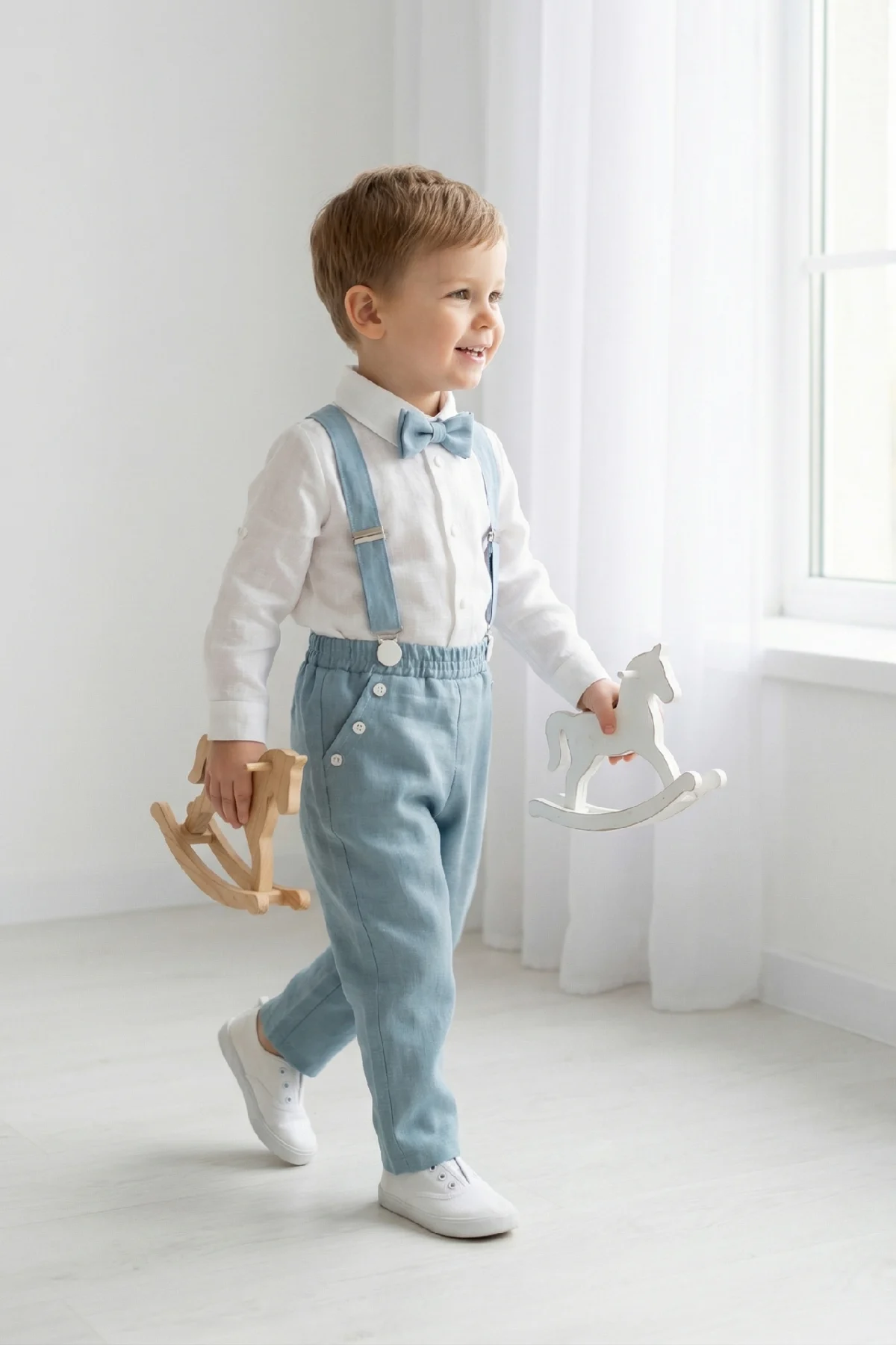 Kelnės ir marškiniai berniukui