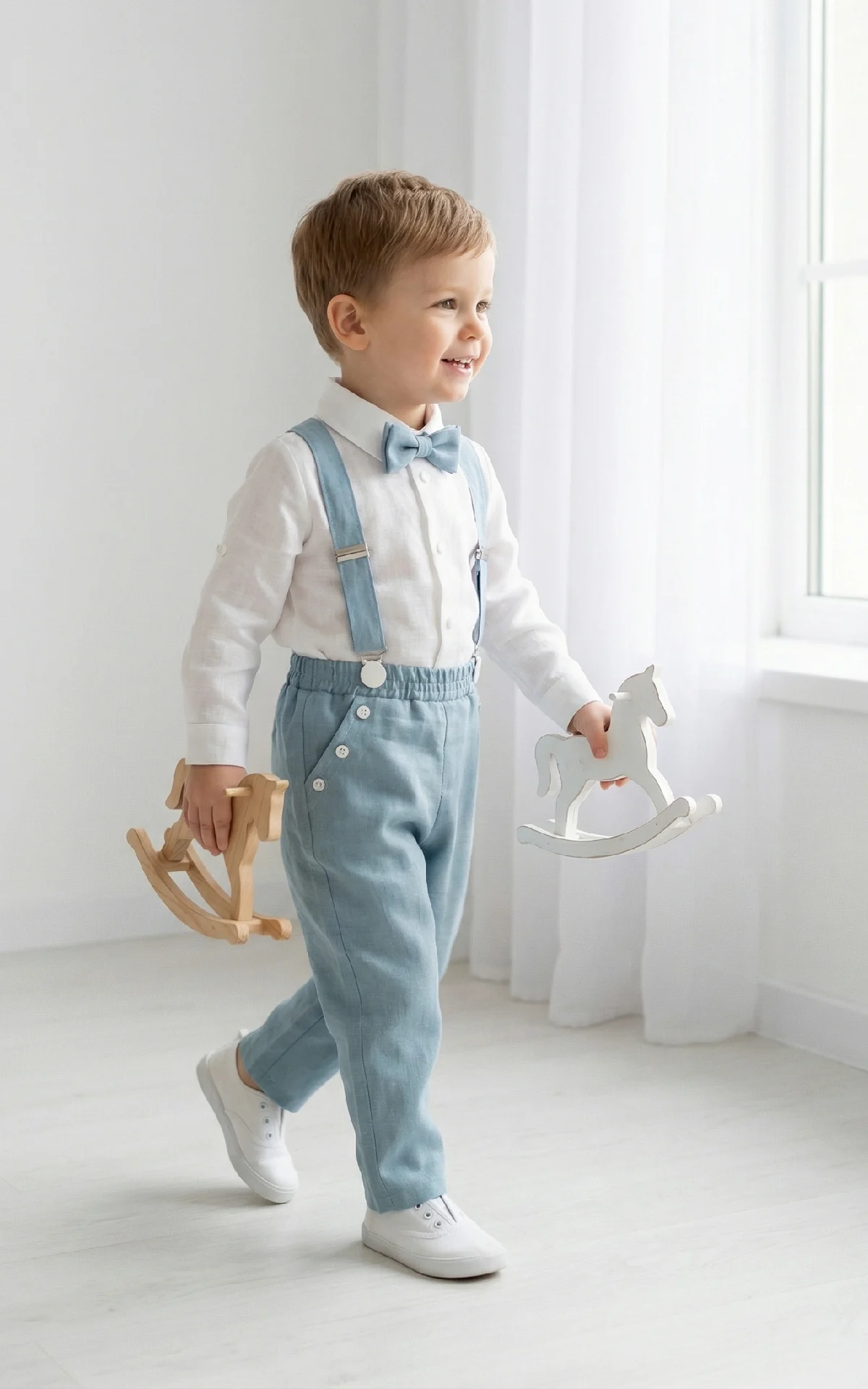 Kelnės ir marškiniai berniukui